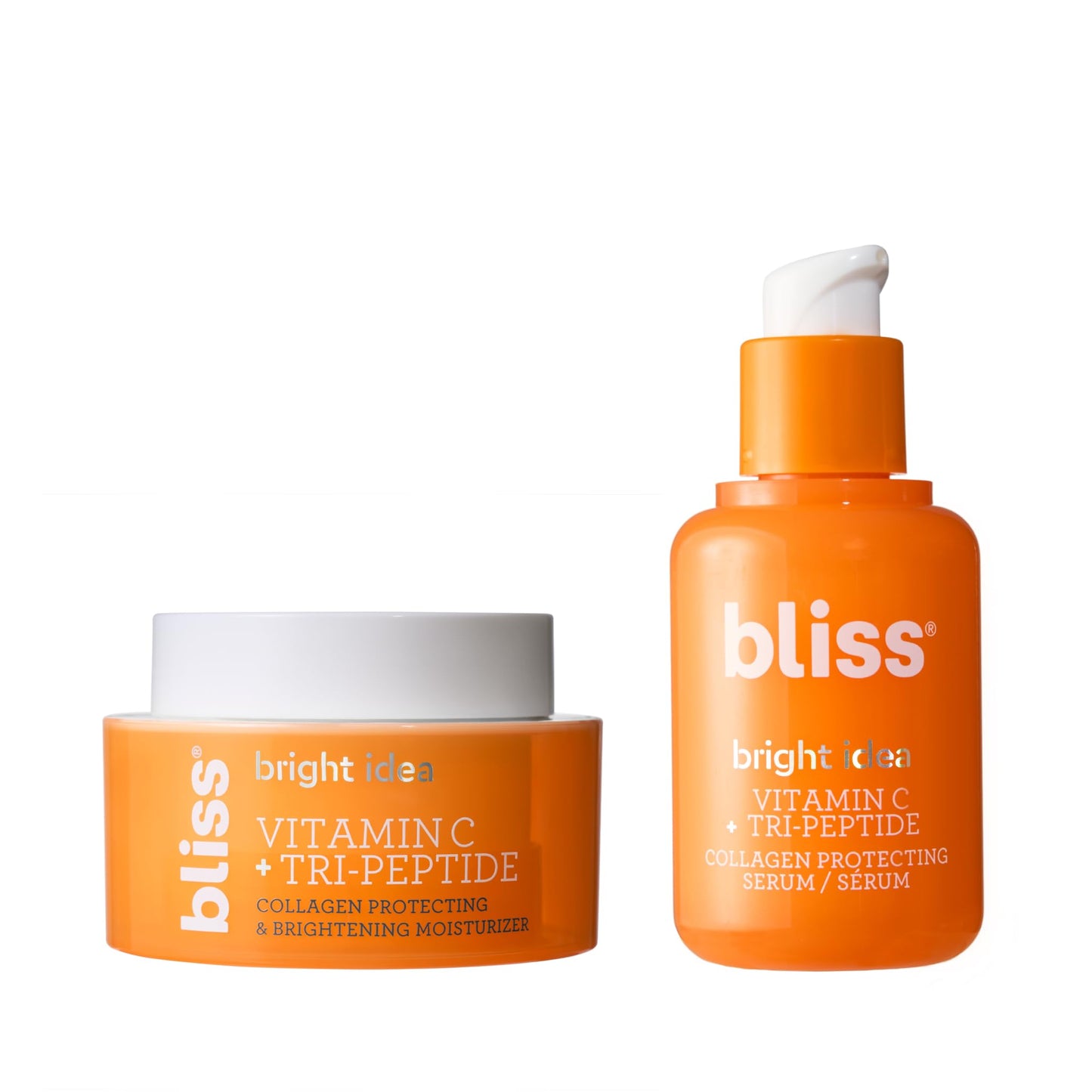 Bliss Bright Idea Vitamin C + Tri-Peptide Collagen Brightening Face Skincare Serum - Anti Aging, Reduces Dark Spots, Boosts Skin Elasticity - Clean - Vegan & Cruelty-Free - 1 Fl Oz