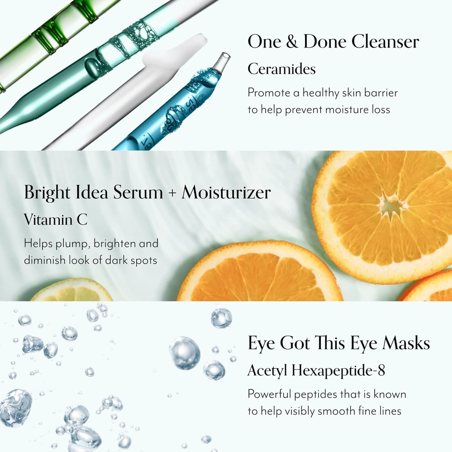 Bliss The Elder Millennial Kit Complete Skincare Essentials Set | Includes Daily Face Cleanser, Under Eye Masks, Brightening Vitamin C Serum and Moisturizer