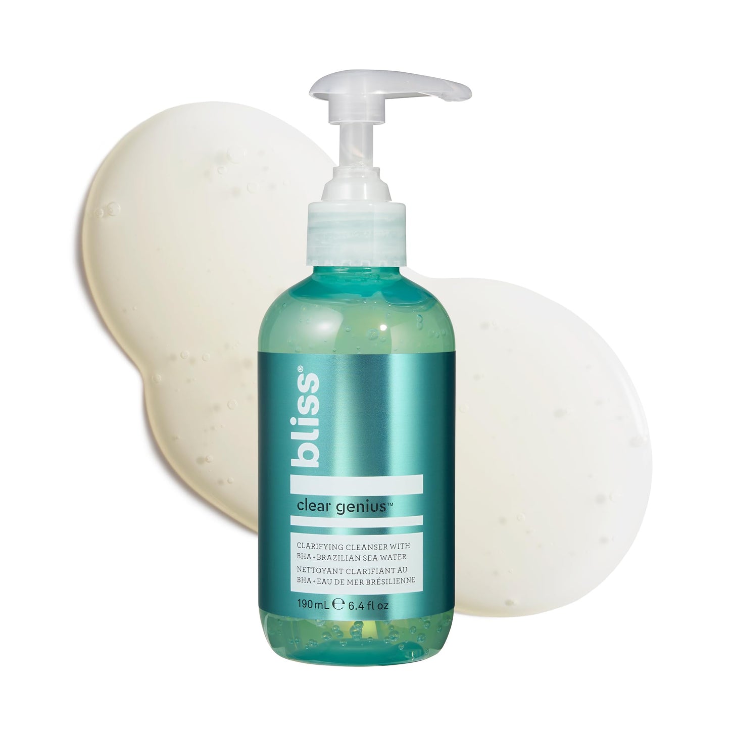 Bliss Fab Foaming 2-In-1 Cleanser and Exfoliator with Bamboo Buffers - 6.4 Fl Oz - Oil-Free Gel Face Wash - Makeup Remover - Vegan & Cruelty Free