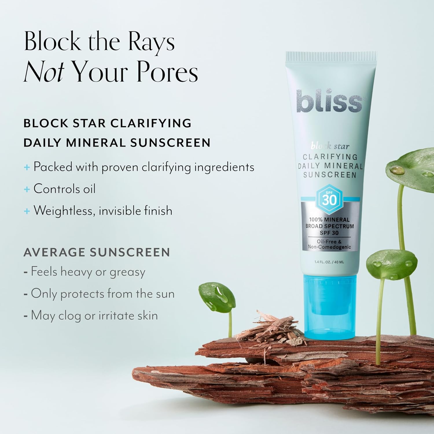 Bliss SPF Power Pair – Tinted & Clarifying Mineral Sunscreen Bundle, Broad Spectrum SPF 30, Safe for All Skin Types, Lightweight Matte Finish, Non-Comedogenic, Clean Skincare Duo