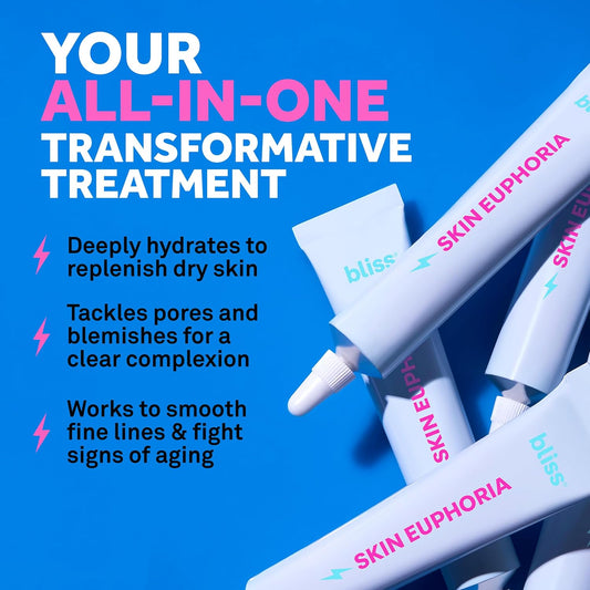 Bliss Skin Euphoria Daily Skin Perfecting Face Serum - Anti Aging, Hydrating for Dry Skin, Brightening Skin Care Hyaluronic Acid, Niacinamide and Peptides
